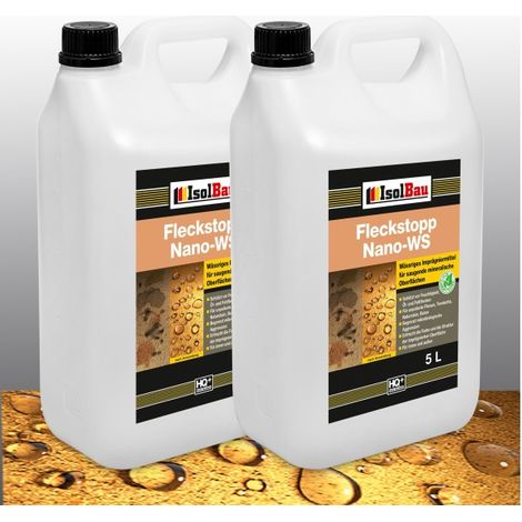 FLECKSTOPP 10 L Imprégnation pour Pierre Naturelle Béton Marbre Granit Grès (1/2)