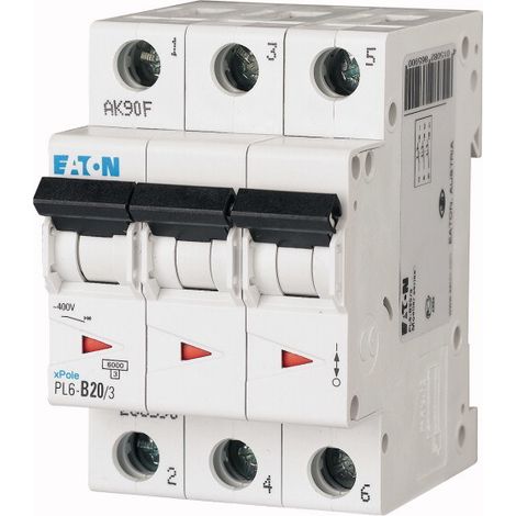 CIRCUIT BREAKER 20A 3P/PL6-C20/3 EATON 286602