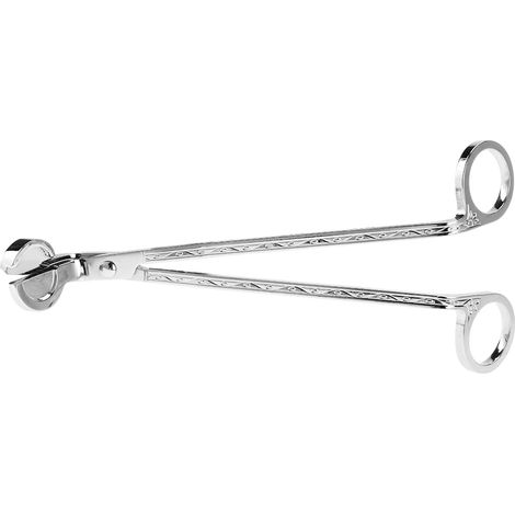 Paires de ciseaux coupe-mèche en acier inoxydable argenté pour bougie en forme de cœur, outil de parure de mèche (1/5)