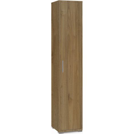 Armoire colonne 1 porte 39L x 41P x h199 – Finition noyer – Sarmog (1/2)