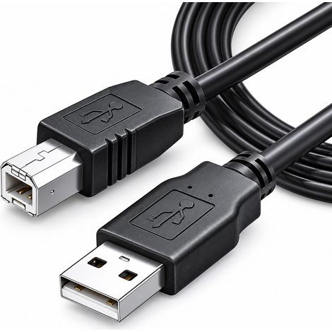 Cable USB 2.0 para impresora A/M-B/M 0.50 M Negro (1/5)