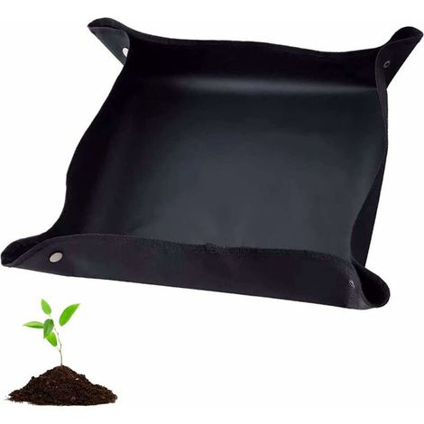 Tapis de Rempotage,Imperméable Tapis de Plante Tapis de Jardinage Pliable Tapis de Plantation de Fleurs de Jardin pour Rempotage, Plantes Succulentes Jardin intérieur Plant Care (75x 75cm) (1/5)