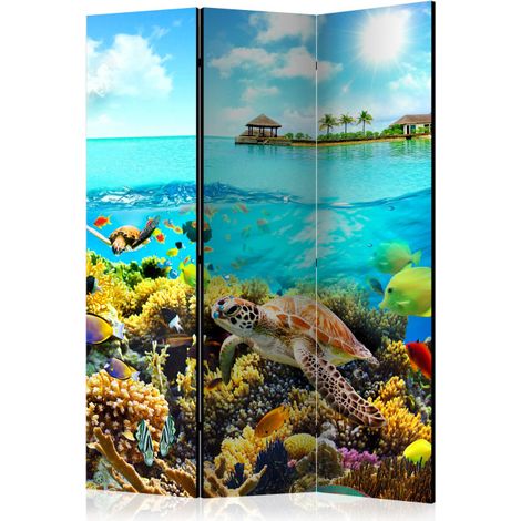 Paravent 3 Volets "Heavenly Maldive" 135x172cm (1/2)