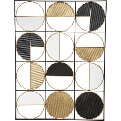 Wanddeko Zak - Metall - goldfarben 76x102 cm (1/4)