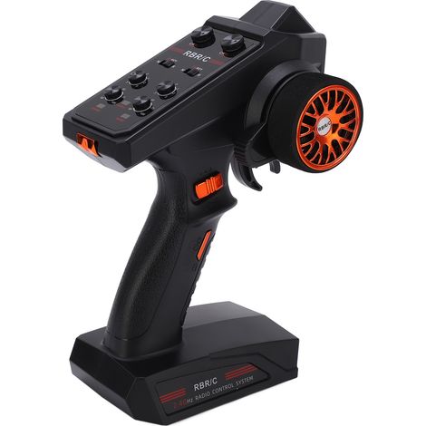 Émetteur-récepteur RC 2,4 GHz 6 canaux, portée de 400 mètres, sensibilité, ergonomie, confort, télécommande pour voiture RC (1/5)
