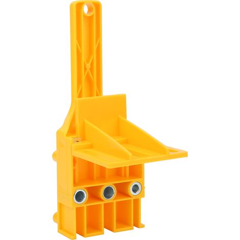 Lochstanzer für Holzbearbeitung, Heimwerkerarbeiten, Tischlerarbeiten, Bohr- und Dübelhilfe, Handwerkzeuge, Gelb (1/5)
