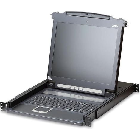 Console américaine à clavier LCD coulissant Aten 17", CL1000M-ATA-2XK06A1G