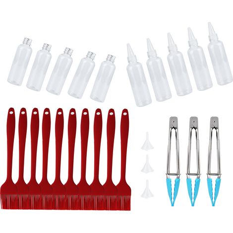 Ensemble d'accessoires pour barbecue : brosse à huile, pince, bouchon en aluminium, bec verseur, entonnoir. (1/5)