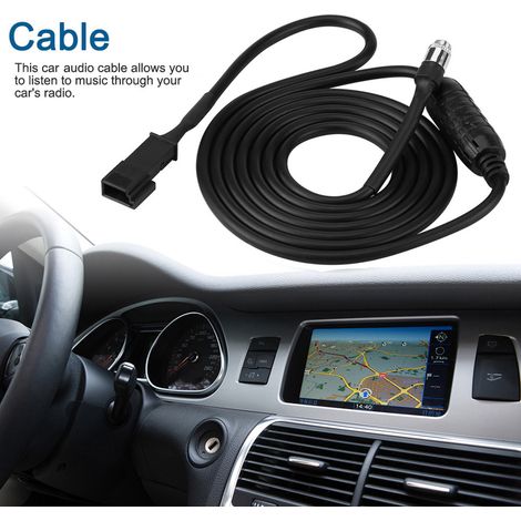 3-poliges AUX-Audioadapterkabel für BMW E39, E46, E53 und X5 Autoradio, 16:9-Anschluss, CD-Navigationssystem, 3,5-mm-Klinkenbuchse, Ersatzteil (1/5)