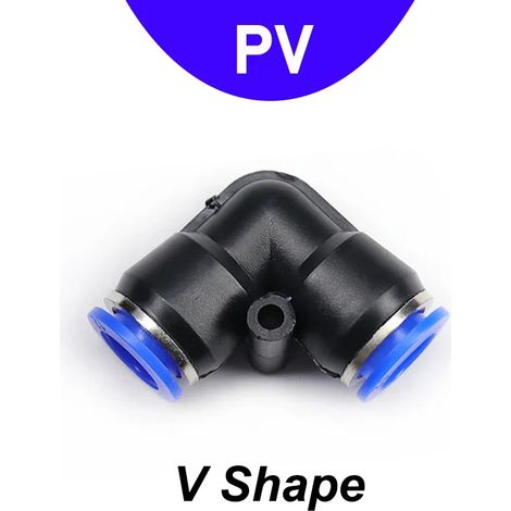 (PV-OD 10 mm) 50 raccords pneumatiques série ODPY/PU/PV/PE, raccords rapides pour tuyaux d'air comprimé (1/5)