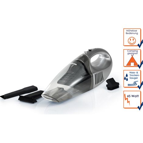 Naß/Trocken-Handstaubsauger, 45 Watt, mit Wandhalterung, campingtauglich (1/5)