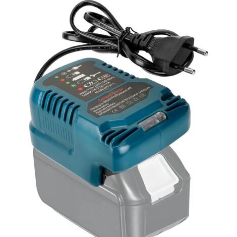Chargeur de Rechange pour Makita Batterie Professional 18 V, Chargeur Rapide Portable avec Affichage LED pour Makita Batterie 18V BL1815N BL1830 BL1840 BL1850B BL1860 (pour Makita) (1/5)