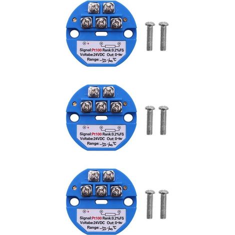3X RTD PT100 DC24V Transmetteur de temperature de moins 50100 degre de sortie 0-10V (1/5)