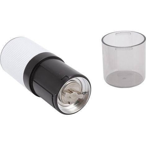 Moulin à café électrique portatif, petit moulin à café entièrement automatique, moulin portable, cafetière manuelle, rechargeable par USB, blanc. (1/5)