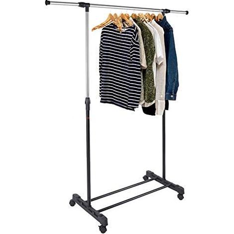 Carrello Stender Appendiabiti Estensibile Porta Abiti Grucce Stand Attaccapanni (1/7)
