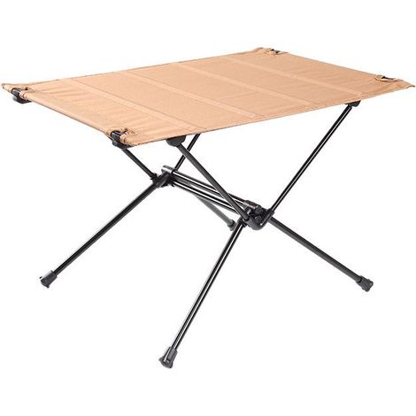 Table pliante d'extérieur en alliage d'aluminium, portable, ultralégère, avec rangement, idéale pour les pique-niques, les voyages et le camping. Mobilier et équipement de camping. (1/5)