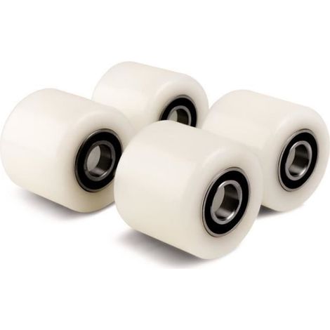 4 galets de transpalette (kit de 4, 70x60x20mm) galet de charge en nylon/roue avec roulements à billes alésage: charge max: 450kg (1/2)