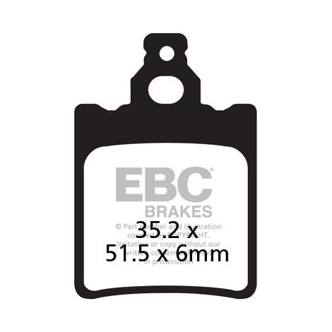 Pastillas de freno EBC FA060 (juego para 1 disco)