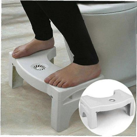 Tabouret de toilette pliable pour adultes, marchepied de toilette, aide à l'utilisation des toilettes pour adultes (1/5)