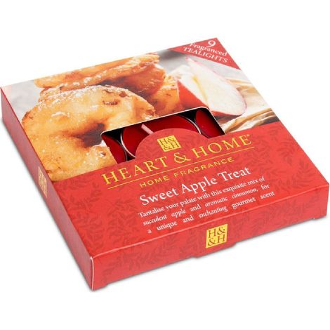 9 bougies chauffe-plat gourmandise aux pommes