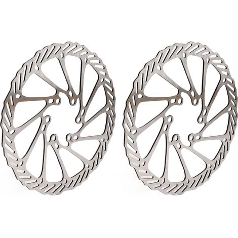 Disques de frein en acier léger pour vélo (2 pièces), haute dureté, dissipation thermique rapide, 160 mm (6,3 pouces). (1/5)