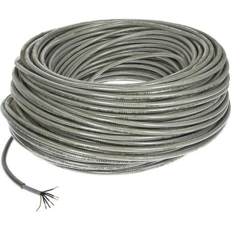 Câble de commande blindé en PVC 7 x 0,75 mm² avec conducteur de protection
