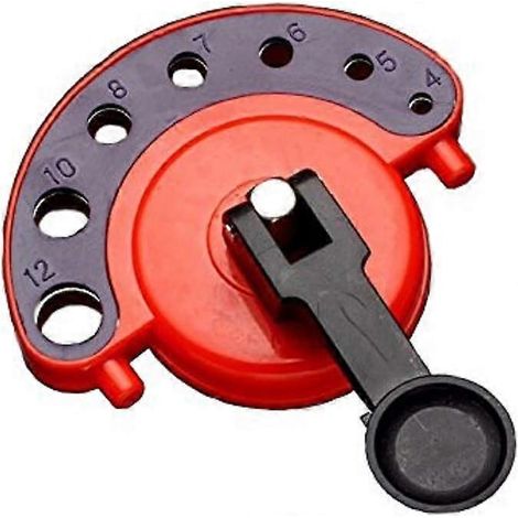 Foret de repérage réglable de 4 à 12 mm pour ouvertures dans le verre et la céramique, avec ventouse. (1/5)
