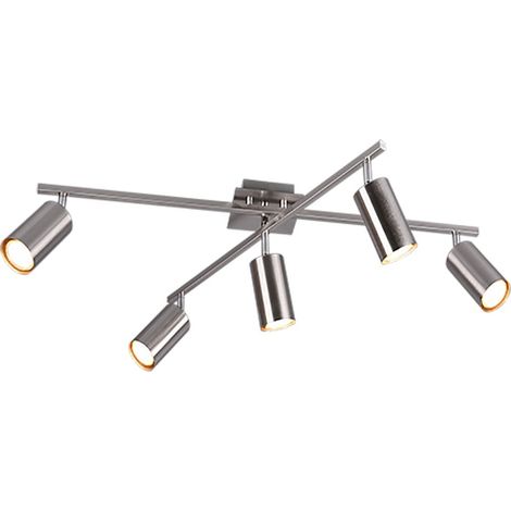 Plafón 5 Focos Orientables Marley Níquel Trio Iluminación (1/4)