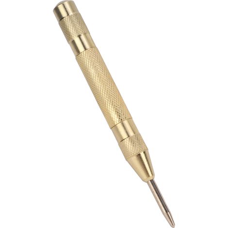 Poinçon central en acier haute dureté avec tension réglable, localisateur de poinçon central automatique et brise-vitre en cuivre. (1/5)