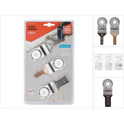 3 attrezzi multifunzione FEIN 35222967090 Combo StarlockPlus mini taglio