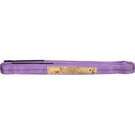 Sangle de levage en polyester violet 5 m x 30 mm pour grue industrielle (1/4)