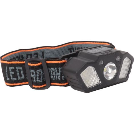 Projecteur LED à lumière blanche et rouge haute luminosité, détecteur de mouvement, rechargeable par USB (1/5)