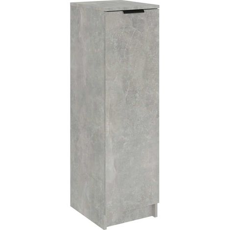 vidaXL Schuhschrank Grau Beton 30x35x100 cm Holzwerkstoff