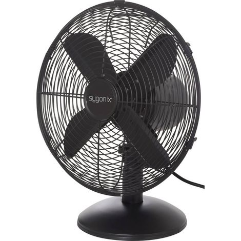 Sygonix Ventilateur de table 35 W (Ø x H) 335 mm x 400 mm noir oscillant (1/4)