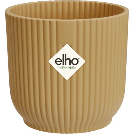 Elho Vibes Fold Round Mini 9 Butter Yellow Vaso Rotondo