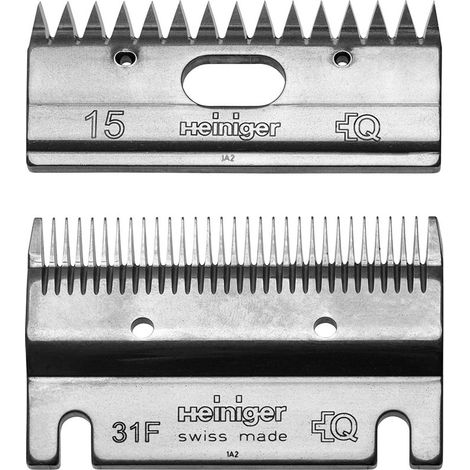Jeu de peignes de finition 31F et 15 dents Heiniger (1/2)