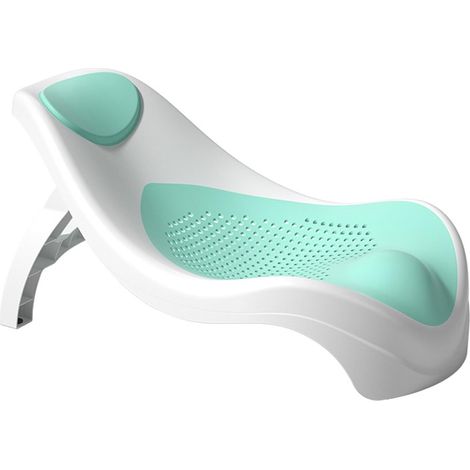 Support de Bain Pliable avec Conception Antidérapante et Trous Respirants pour un Bain de bébé en Toute sécurité en Vert (GREEN) (1/4)