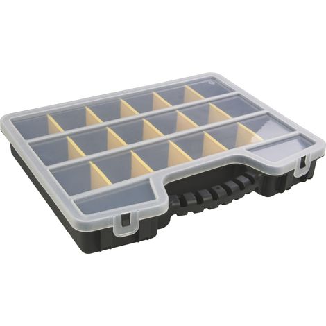 Scatola portaoggetti rs pro storage box 17 scomparti divisori regolabili