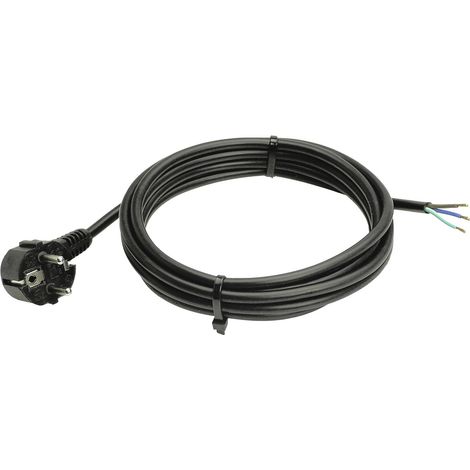 AS Schwabe 70839 Strom Anschlusskabel Schwarz 2 m