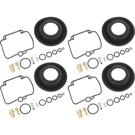 Kit de reparación de carburador de motocicleta de 4 juegos con diafragma de pistón de repuesto para Suzuki GSF1200S Bandit 1997-2000 A (1/4)