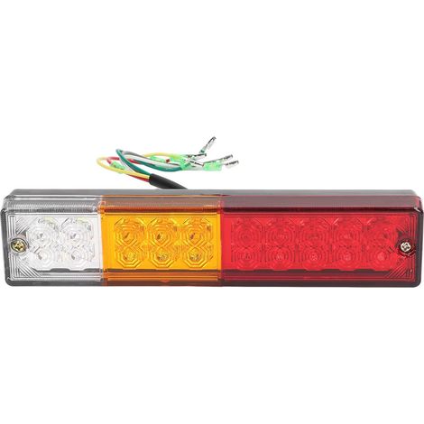 Luci per rimorchi a LED da 12 V, luci posteriori a LED universali, luci di retromarcia a 20 LED, fanale posteriore con indicatore di direzione e freno per rimorchi, trattori, roulotte, autobus, campeg (1/5)