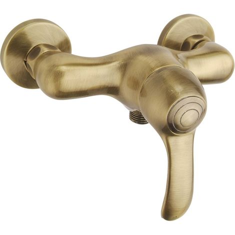 Miscelatore esterno doccia finitura ottone antico - serie Oxford (1/2)