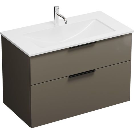 Burg Eqio Mineralguss-WT+WTU Melamin 616x920x490mm alpinw./grau hochgl.GR0200