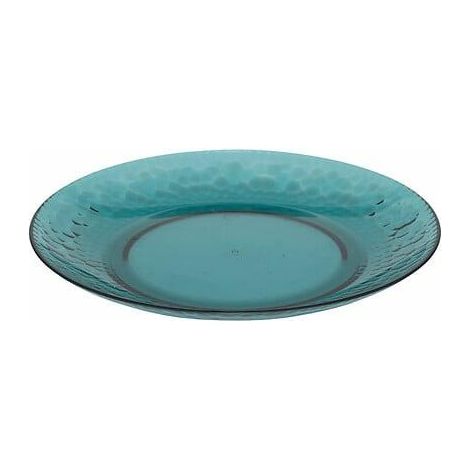 Plaque Estiva, diamètre 20 cm, plastique, bleue (1/2)