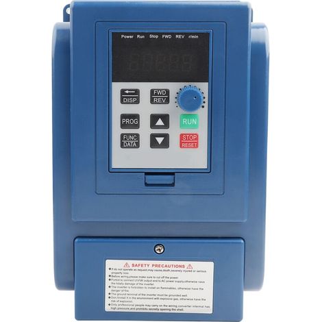 VFD (Variable Frequency Drive) Controlador de velocidad de 380 VCA, 1 unidad, para motor trifásico de CA de 4 kW (1/5)