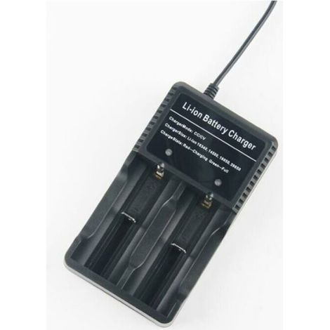 Chargez votre batterie n'importe où 18650 Chargeur de batterie pour 3.7V 18650 14500 16340 26650 Batteries, la batterie n'est pas in (1/4)