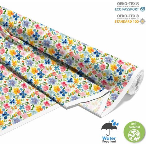 Dekorativer Outdoor-Stoff Oxford - Motiv Blumen I DX5621 (1/5)