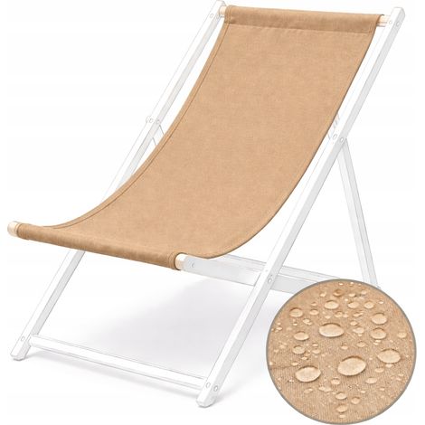 Ersatzsitz für die OXFORD Garten-Strandliege, wasserdicht, beige