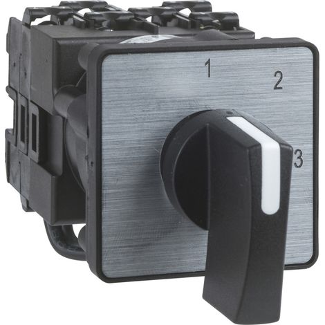 Schneider Electric – K2F003ULH Commutateur inverseur à came 3 pôles 20A – Angle de 45° – Fixation à vis – Protection IP40