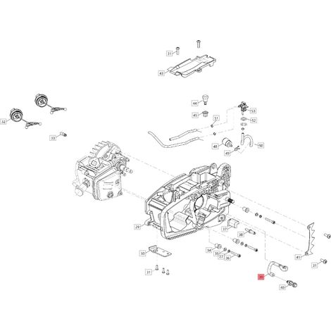 Tubo olio ORIGINALE BLUEBIRD per motosega CSP 280T - CSP 280TC CSP280T-39